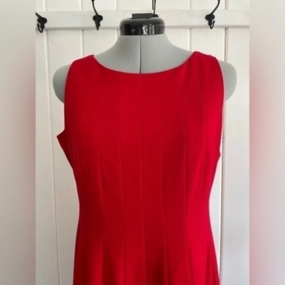 Calvin Klein Paneled Fit & Flare Sleeveless Dress - Petite
